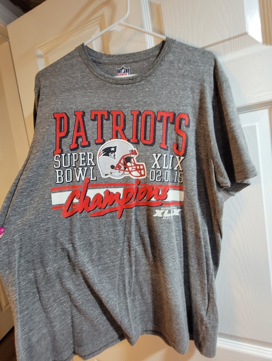 NFL Other - NFL Patriots Super Bowl XLIX Champions tee. This gray shirt is a size L
